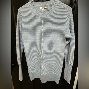 Nine West Soft Blue Ribbed Sweater